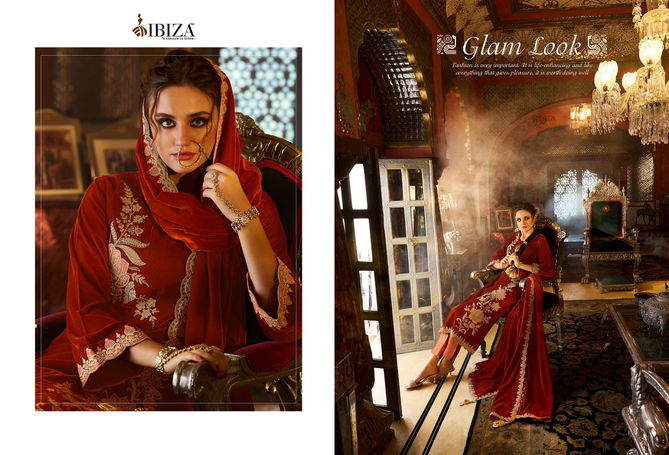 Spring Glory By Ibiza Velvet Embroidery Salwar Kameez Wholesale Shop In Surat